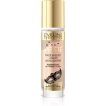 Eveline Cosmetics Variété tekutý rozjasňovač na obličej a tělo odstín 01 Sparkling Wine Gold 30 ml