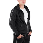 Pánská tepláková bunda inSPORTline Comfyhoodie Man  černá  XL