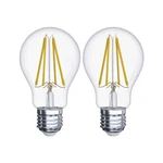 Súprava 2 LED žiaroviek EMOS Filament A60 A++ Warm White, 6W E27