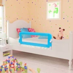[EU Direct] vidaxl 276087 Toddler Safety Bed Rail 2 pcs Blue 102x42 cm Fabric Polyester Children's Bed Barrier Fence Fol