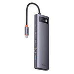 [8K@30Hz]Baseus 12-IN-1 USB Type-C Hub Adapter Docking Station with USB3.0 USB3.1 Type-C PD 100W 8K HDMI DP 3.5mm Audio