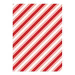 5 hárkov červeno-bieleho baliaceho papiera eleanor stuart Candy Stripes, 50 x 70 cm