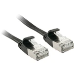 LINDY 47480 RJ45 sieťové káble, prepojovacie káble CAT 6A U/FTP 30.00 cm čierna s ochranou 1 ks