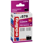 Edding Ink cartridge náhradný Canon PGI-580PGBK XXL kompatibilná Single čierna EDD-576 18-576