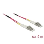 Delock 84643 optické vlákno LWL prepojovací kábel [1x zástrčka LC - 1x zástrčka LC] 50/125 µ Multimode OM4 5.00 m