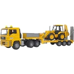Podvalník Bruder MAN TGA s rýpadlo-nakladačom JCB 4CX
