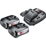 Bosch Home and Garden Battery Set Starter Set 18 V 1600A011LD akumulátor do náradia a nabíjačka  18 V 2.5 Ah Li-Ion akum