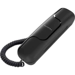 Alcatel T06 šnúrový telefón, analógový ultra tenký  čierna