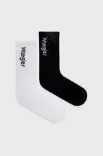 Ponožky Wrangler (2-pak) pánské, černá barva