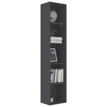 Book Cabinet Gray 15.7"x11.8"x74.4" Chipboard