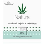 Cannaderm Natura Lázeňské mýdlo s rašelinovým extraktem čisticí bahenní mýdlo s konopným olejem 80 g