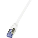 Síťový kabel RJ45 LogiLink CQ3141S, CAT 6A, S/FTP, 50.00 m, bílá