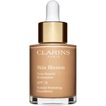 Clarins Skin Illusion Natural Hydrating Foundation rozjasňující hydratační make-up SPF 15 odstín 110N Honey 30 ml