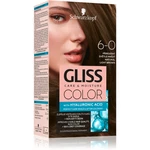 Schwarzkopf Gliss Color permanentní barva na vlasy odstín 6-0 Natural Light Brown