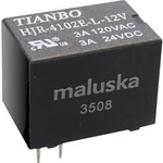 Miniaturní relé Tianbo Electronics HJR-4102-L-24VDC-S-Z, 5 A , 60 V/DC/ 240 V/AC , 360 VA/ 90 W