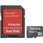 Paměťová karta Micro SDHC 16 GB SanDisk Micro SD Karte 16 GB Class 4 vč. SD adaptéru