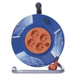 Prodlužovací kabel na bubnu 25m/4zásuvky 3x1,5mm2 oranžová EMOS P19425 1908042501