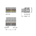 Zásuvkový konektor na kabel WAGO 2231-113/026-000, 66.50 mm, pólů 13, rozteč 5 mm, 25 ks