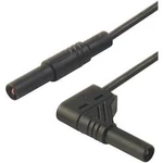 SKS Hirschmann MLS SIL WG 50/1 bezpečnostní měřicí kabely [lamelová zástrčka 4 mm - lamelová zástrčka 4 mm] černá, 0.50 m