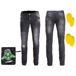 Pánské moto jeansy W-TEC Komaford  tmavě šedá  3XL