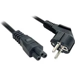 Napájecí kabel LINDY 30406, [1x zástrčka s ochranným kontaktem - 1x IEC C5 spojka], 3.00 m, černá