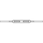 Napínák TOOLCRAFT 136593;se dvěma svařovacími konci, N/A, M10, ocel, 1 ks