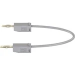 Stäubli LK205 měřicí kabel [lamelová zástrčka 2 mm - lamelová zástrčka 2 mm] šedá, 7.50 cm