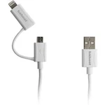 Kabel USB ⇔ microUSB/Apple Lightning Hähnel 2 v 1