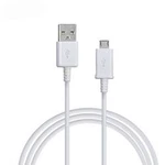 Kabel pro mobilní telefon Samsung ECBDU4EWE, [1x USB zástrčka (M) - 1x microUSB zástrčka], 1.50 m, bílá