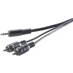 Cinch / jack audio kabel SpeaKa Professional SP-7870368, 3.00 m, černá