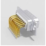 D-SUB zástrčka Deltron Connectors 90 °, pólů 15, pájené, piny, 1 ks