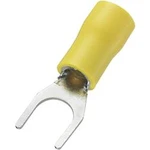 Vidlicové kabelové oko TRU COMPONENTS 745396, Ø otvoru 6.5 mm, žlutá, 50 ks
