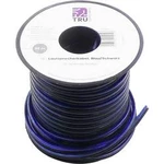 Reproduktorový kabel TRU COMPONENTS 1565745, 2 x 0.80 mm², modrá, černá, 30 m