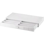 Krabička na malé součástky TRU COMPONENTS, 1565935, přihrádek: 8, 264.8 x 33.5 x 138 , šedá