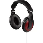 Hi-Fi sluchátka Over Ear Hama Basic4Music 184012, černá, červená