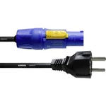 Napájecí kabel Cordial CFCA 5 S CFCA 5 S [1x zástrčka s ochranným kontaktem - 1x zástrčka PowerCon], 5.00 m, modrá