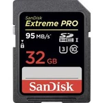 Karta SDHC, 32 GB, SanDisk Extreme PRO® SDSDXXG-032G-GN4IN, Class 10, UHS-I, UHS-Class 3, v30 Video Speed Class