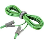VOLTCRAFT MSB-501 bezpečnostní měřicí kabely [lamelová zástrčka 4 mm - lamelová zástrčka 4 mm] zelená, 5.00 m