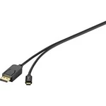 USB / DisplayPort kabel Renkforce [1x USB-C™ zástrčka - 1x zástrčka DisplayPort] černá 1.80 m