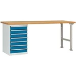 Dílenském COMBI model 6 s multiplex deska, Šxhxv = 1500 x 700 x 840 mm Manuflex WC5118.5007 WC5118.5007