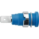 Bezpečnostní vestavná zásuvka 4 mm Schützinger DI SEB 6452 Ni / BL, modrá, 1 ks
