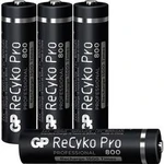 Akumulátor AAA Ni-MH GP Batteries ReCyko+Pro HR03, 800 mAh, 1.2 V, 4 ks