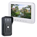 ENNIO 7 Inch Video Door Phone Doorbell Intercom Kit 1 Camera 1 Monitor Night Vision with 700TVL Camera