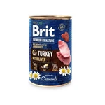 Brit Konzerva Premium By Nature Turkey With Liver 400g