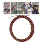 5-50m Electric Spiral Cable Push Puller Conduit Snake Cable Rodder Fish Tape Wire Guide
