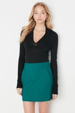 Trendyol Green Woven Skirt With Pocket