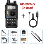 BaoFeng UV-S9 Plus Walkie Talkie Tri-Band 10W Powerful 10W CB Radio Transceiver VHF UHF 10W 10km Long Range up of uv-5r