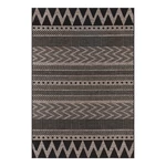 Čierno-béžový vonkajší koberec NORTHRUGS Sidon, 70 x 140 cm
