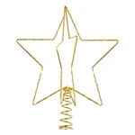 LED svietiaca špička na stromček Sirius Christina Gold, výška 25 cm