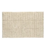 Béžová bavlnená kúpeľňová predložka Zone Tiles, 80 x 50 cm